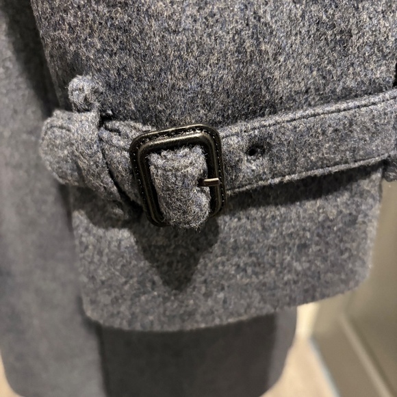 Burberry Mens Trench Coat - Mint Condition Wool and Cashmere Grey Size 40 - Picture 5 of 9